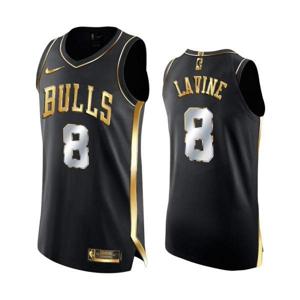 Chicago Bulls Trikot Zach LaVine 8 2020-21 Schwarz Golden Edition Swingman - Herren Chicago Bulls Trikot Zach LaVine 8 2020-21 Schwarz Golden Edition Swingman - Herren